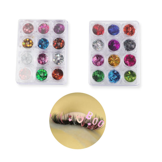 Eco-Friendly PET Decorative Sequin For Lash Extension（12 color）