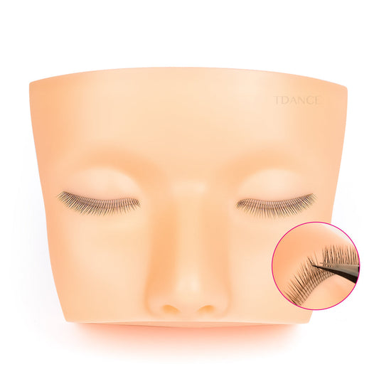 Mini Mannequin Head With Three Layer Lashes