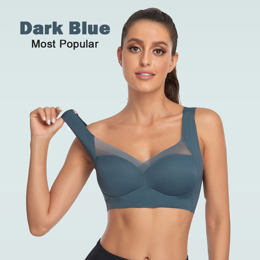 🔥2025 New Year Hot Sale!🎁Posture Correction🔥Wireless Breathable Zero-feeling High Elasticity Push-up Comfy Bra-(BH03)