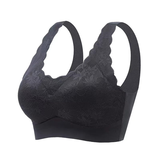 🔥2 Pieces 30% Off !🔥Women's Wireless Lace Bra with Wide Straps and Push-Up Function (BH52)