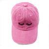 Eyelashes Embroidery Baseball Cap Summer Fashion Hat