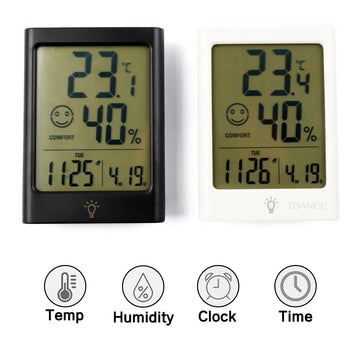 Intelligent Temperature And Humidity Meter With Alarm Clock