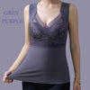 2-in-1 Warm Breathable Lace Bra Wireless High Elastic Thermal Lifting Vest Bra