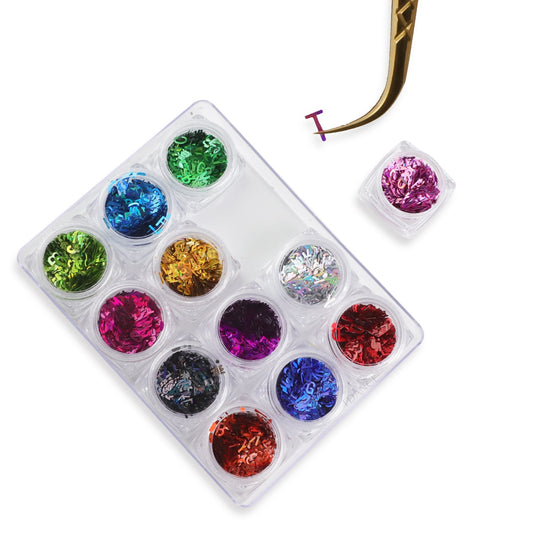 Eco-Friendly PET Decorative Sequin For Lash Extension（12 color）