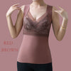 2-in-1 Warm Breathable Lace Bra Wireless High Elastic Thermal Lifting Vest Bra