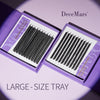 DeceMars 2000 Fans Large Amount 5D Eyelash Extension Large-size case Make up Tools