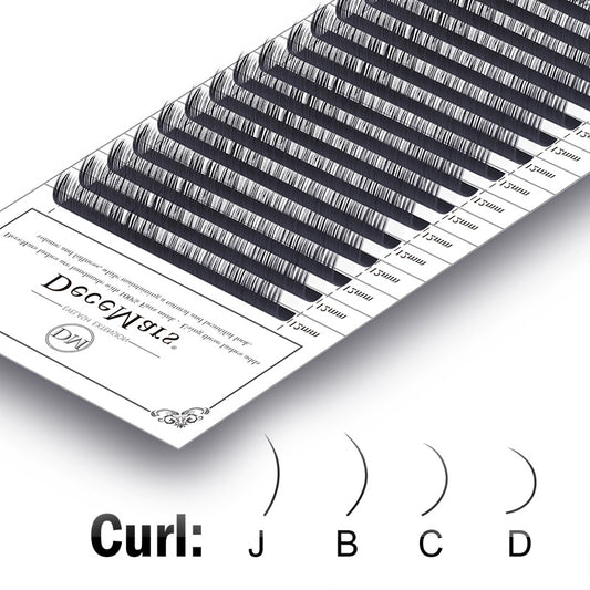 DeceMars Individual Eyelashes Extensions Supplies Synthetic Eyelash-Thickness 0.05mm