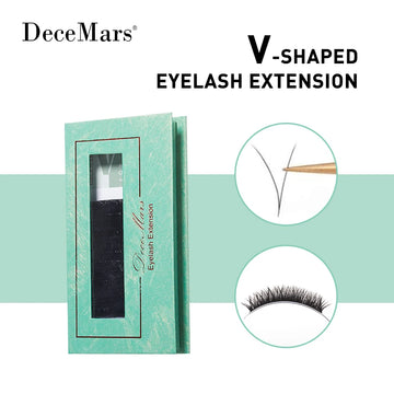 DeceMars V-Shaped Eyelash Extension（12lines/tray）