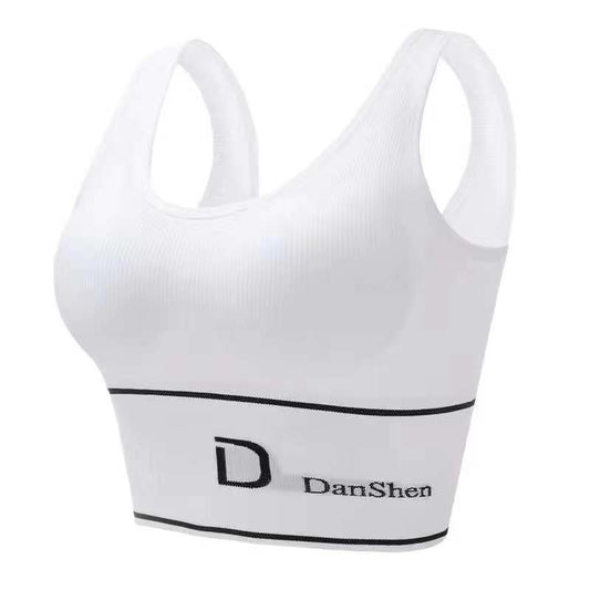 High Quality Women's Underwear Seamless Sports Bra Deep U-Shaped Removable Pad Back-Shaping Tube Top Yoga Sports Bra