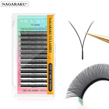 NAGARAKU YY-Shaped grafted eyelashes,