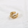 Newest Cross Multilayer Fashion Wide Ring Simple For Women Party Fine Jewelry Classic Gift Ring for Wedding Trendy Jewelry