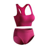 🔥Ladies Solid Color Sports High Elasticity Bra Panty Set BH37