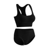 🔥Ladies Solid Color Sports High Elasticity Bra Panty Set BH37