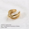 Newest Cross Multilayer Fashion Wide Ring Simple For Women Party Fine Jewelry Classic Gift Ring for Wedding Trendy Jewelry