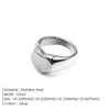 eManco Couple Heart Ring 316 Stainless Steel Punk Style Geometric  Jewelry Personalized Ring Gift for Women Valentine's Day