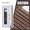 DeceMars YY Eyelash Extension 6mm-18mm Length Brown