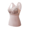 2-in-1 Warm Breathable Lace Bra Wireless High Elastic Thermal Lifting Vest Bra