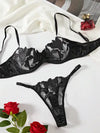 Sexy Lace Underwire Push Up Lingerie Contour Bra And Panty Sets For Women Gathering Chest Underwear Embroidery Bralette Set 2024