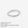 eManco Gold Color /Silver Color Irregular Wave Rings Trendy Simple Geometric Handmade Jewelry for Women Couple