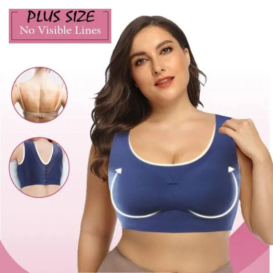 🔥14.90£ TODAY !🔥Women's Plus Size High Stretchy Comfortable V-Back Posture Correction Bra (BH41)