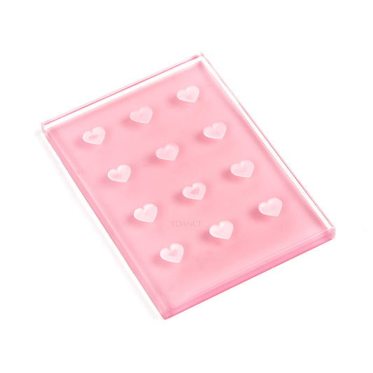 12 Heart-Shaped Hole Glue Holder