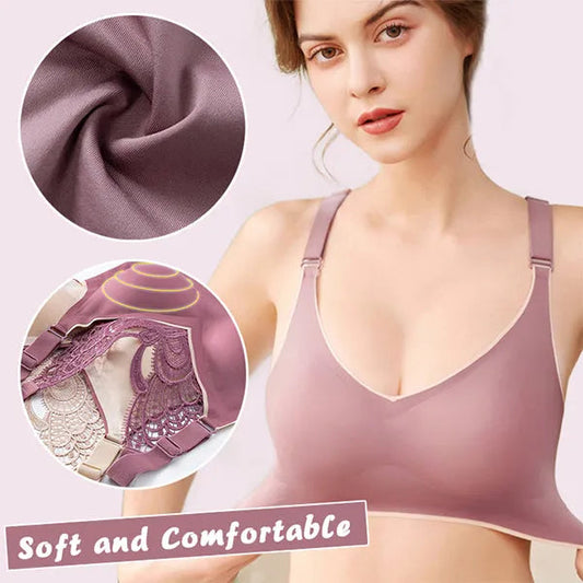 🔥50% OFF !🔥2023 New Fashion Back Butterfly Supportive & Breathable Wireless Bra (BH40)