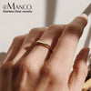 eManco Simple and Classic Horizontal Strip Stainless Steel Ring for Ladies Suitable for Gift Jewelry