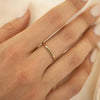 eManco Simple and Classic Horizontal Strip Stainless Steel Ring for Ladies Suitable for Gift Jewelry