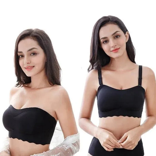 WOMEN SEXY STRAPLESS BRA INVISIBLE PUSH-UP BRA BH10