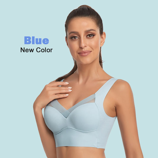 🔥2025 New Year Hot Sale!🎁Posture Correction🔥Wireless Breathable Zero-feeling High Elasticity Push-up Comfy Bra-(BH03)